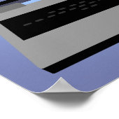 Poster Ordinateur portable Carte du monde Imprimer l'affi (Coin)