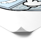 Poster ordinateur portable stupide de réparation de répar (Coin)