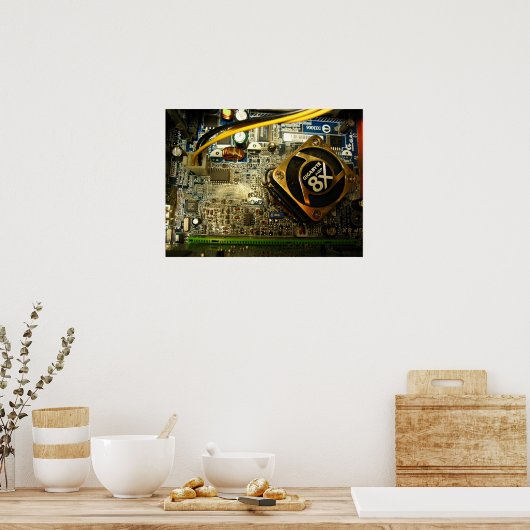 Poster Ordinateur principal (Cuisine)