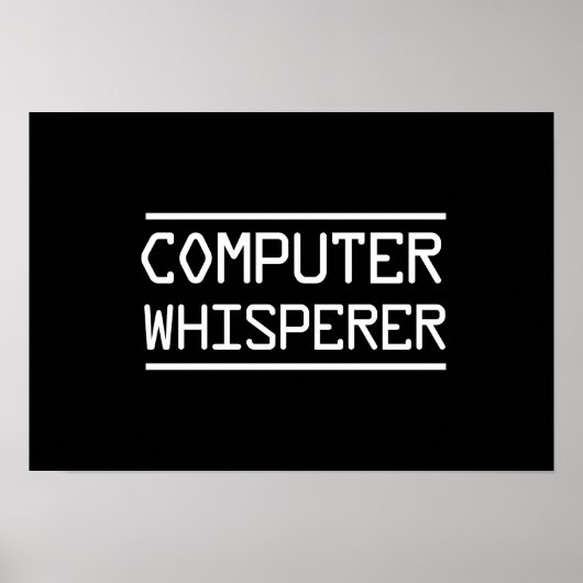 Poster Ordinateur Whisperer (Devant)