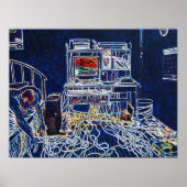 Poster Ordinateurs et fils (Devant)