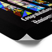 Poster Ordination Anniversaire Prêtre Pasteur personnalis (Coin)