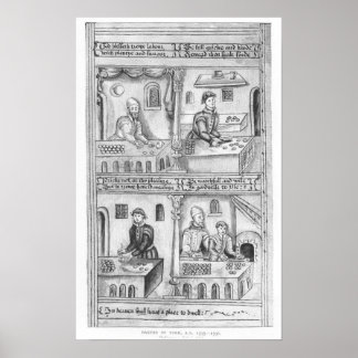 Poster Ordonnance des boulangers de York, 1595-1596