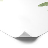 Poster ORDRE ALPHABÉTIQUE Carte Mariage de verdure (Coin)