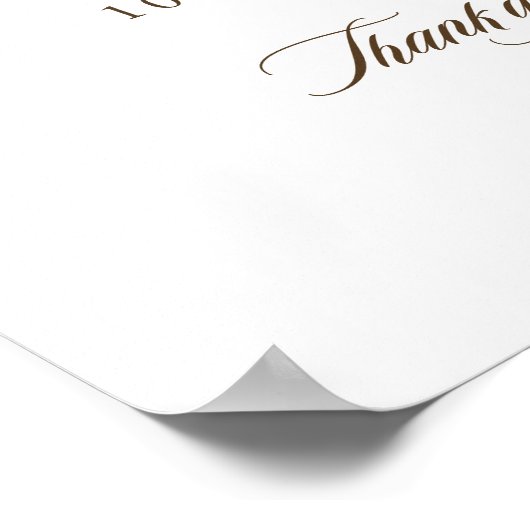 Poster Ordre des événements Feuille en panne Calendrier M (Coin)