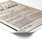 Poster Ordre des salaires ferroviaires (Coin)