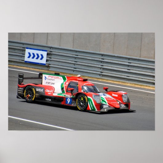 Poster Oreca 07 Gibson n°9 24 Heures du Mans 2023 (Devant)