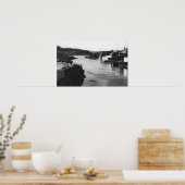 Poster Oregon City, OU Willamette Falls et Paper Mills (Cuisine)
