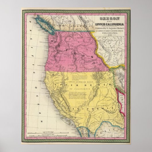 Poster Oregon et Haute-Californie (Devant)