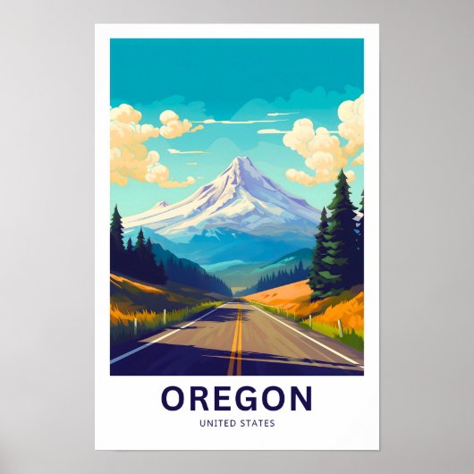 Poster Oregon États-Unis Imprimer (Devant)