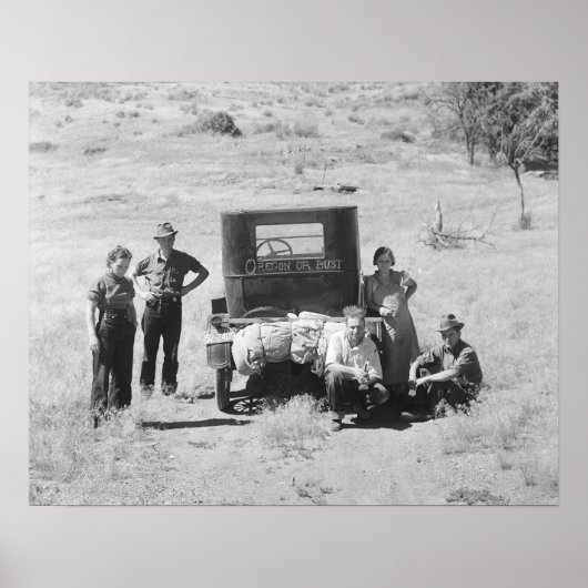 Poster Oregon ou rien, 1936. Photo ancienne (Devant)