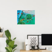 Poster Oregon USA (Bureau à domicile)