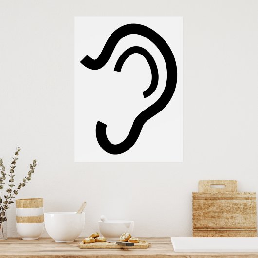 Poster Oreille (Cuisine)
