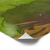 Poster Oreiller à lancer de vache à grange mignon (Coin)