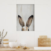 Poster Oreilles de Lapin de Pâques Impression, Lapin de P (Cuisine)