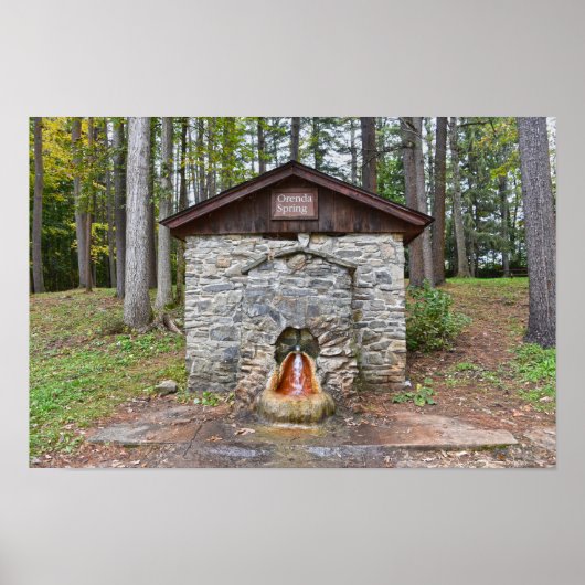 Poster Orenda Spring, comté de Saratoga, New York (Devant)