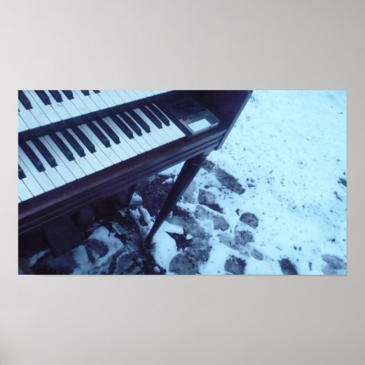 Poster Organe dans la neige (Devant)
