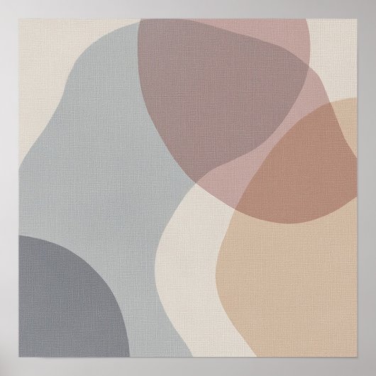 Poster Organic Silence Minimalist Design (Devant)