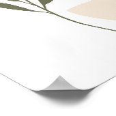 Poster Organique Simple Boho Dessins Boho Chic Aesthétiqu (Coin)