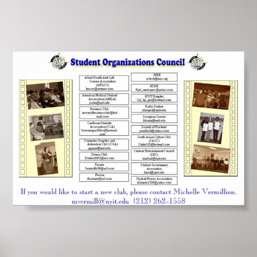 Poster Organisations (Devant)