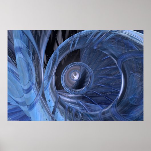 Poster Organix - Bleu (Devant)