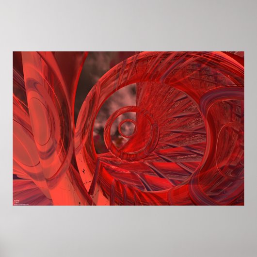 Poster Organix - Rouge (Devant)