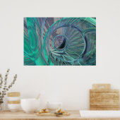 Poster Organix - Vert Bleu (Cuisine)