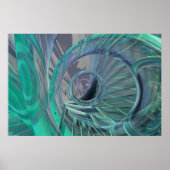 Poster Organix - Vert Bleu (Devant)