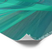 Poster Organix - Vert Bleu (Coin)