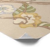 Poster Organza Chintz Floral Design (Coin)
