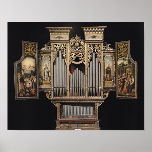 Poster Orgue de choeur avec panneaux ouverts (Devant)