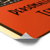 Poster Orient Express Train, ajouter du texte personnalis (Coin)