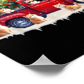 Poster Oriental Cat Red Truck Christmas Tree Santa Ugly X (Coin)