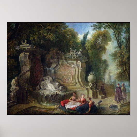 Poster Oriental garden (Devant)