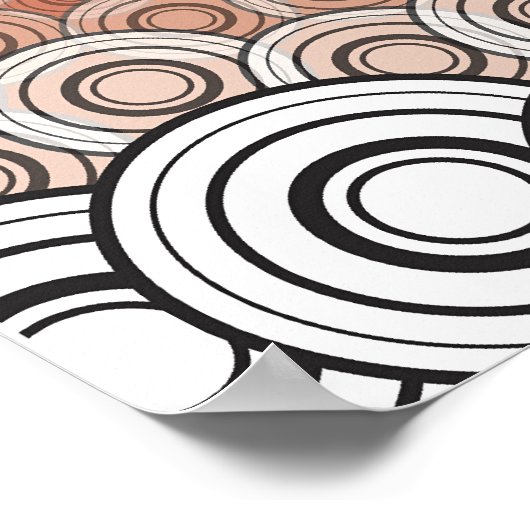 Poster Oriental Lune Lumineuse Hirondelles Oiseaux Zen Ar (Coin)