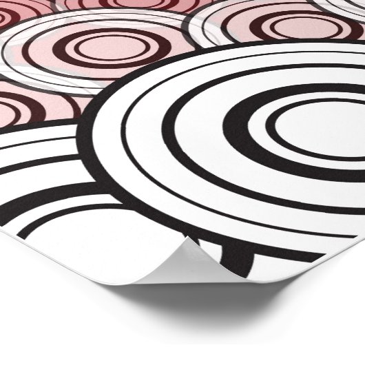 Poster Oriental Lune Lumineuse Hirondelles Oiseaux Zen Ar (Coin)