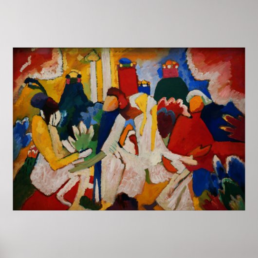 Poster Oriental par Wassily Kandinsky (Devant)