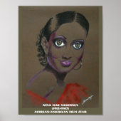Poster Orig. Art—African-American Film Star (Devant)