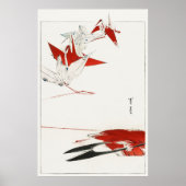 Poster Origami d'oiseaux (Devant)