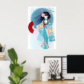 Poster Origami Doll (Thuiskantoor)