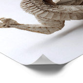 Poster Origami Dragon Complexe plié Art (Coin)