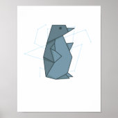 Poster Origami Pinguin al Papierform (Devant)