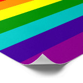 Poster Original 8-Stripe LGBT Gay Pride Rainbow Flag (Coin)