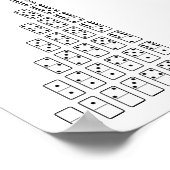 Poster Original black and white domino (Coin)