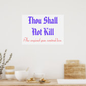 Poster original de contrôle des armes à feu (Cuisine)