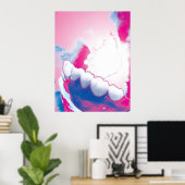 Poster original du modèle de dents Design Dentiste (Bureau à domicile)