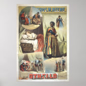Poster original Othello 1884 (Devant)