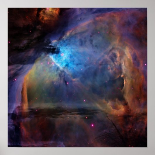 Poster Orion Baigné en bleu (Devant)