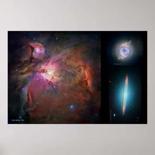Poster Orion Nebula, Nébuleuse de l'oeil du chat, Sombrer (Devant)