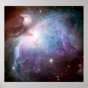 Poster Orion Nebula Purple Space